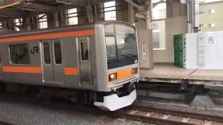 209系＆233系　国立駅発車