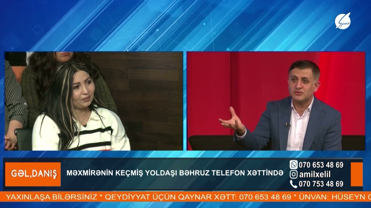 Məxmirənin həyat yoldaşı canlı yayımda - Gəl, Danış