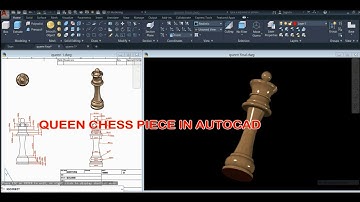 Queen Chess Piece 3D modeling in Autocad 2020