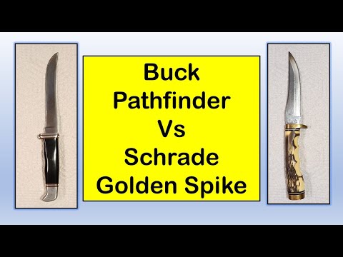 The Buck 105 Pathfinder vs The Schrade Uncle Henry 153 UH Golden Spike