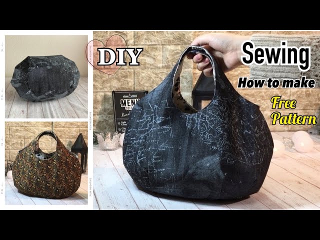 How to make a lovely bag/diy/tutorial/sewing/free pattern/easy /create