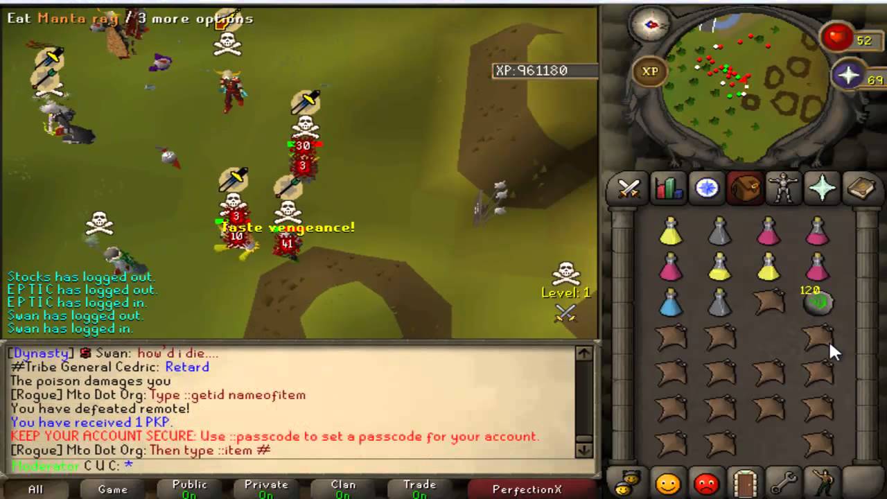 PerfectionX RSPS Clan fight : Dynasty Vs. Tribe.