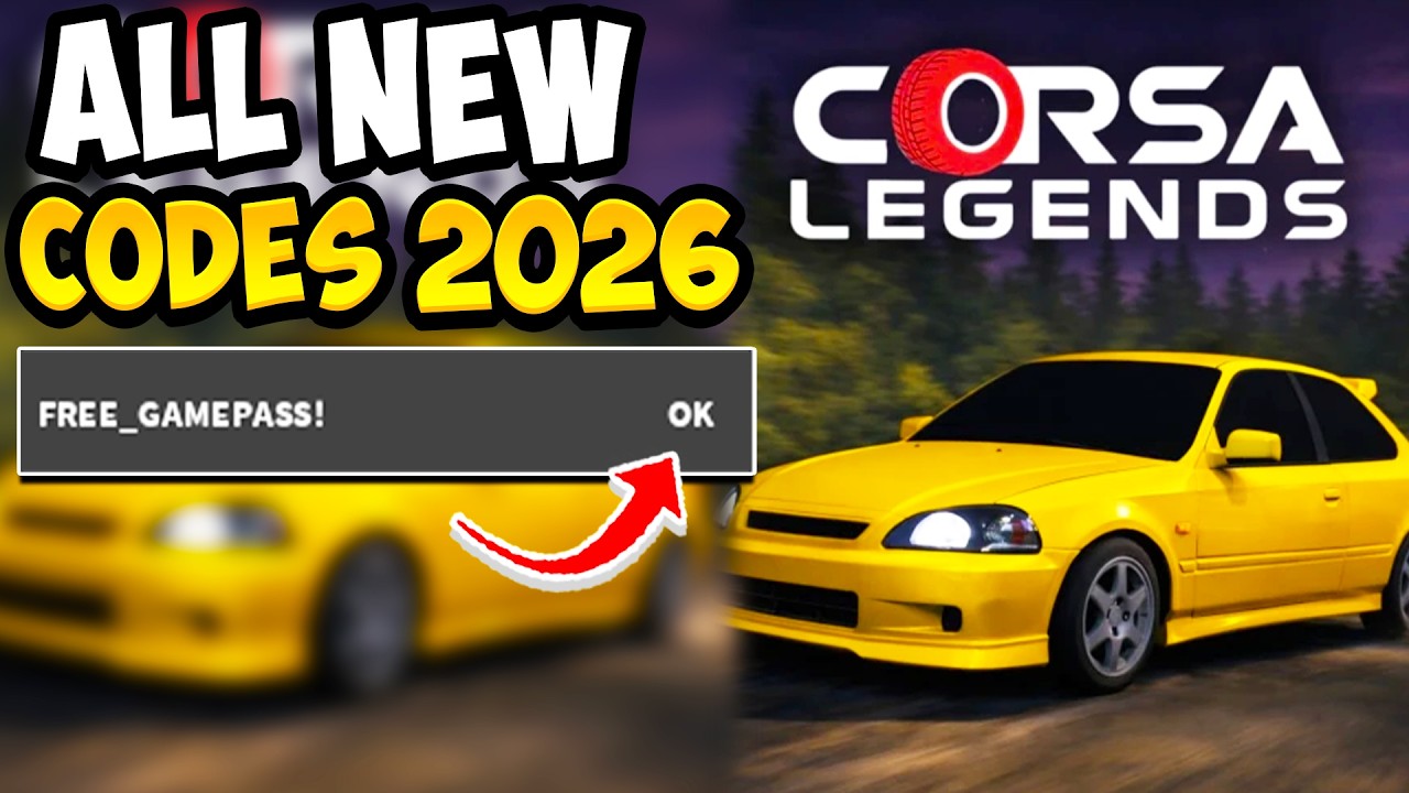 ALL NEW WORKING CODES FOR CORSA LEGENDS IN 2026! | Roblox Corsa