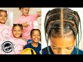 *EASY* Sporty braids for ACTIVE KIDS with MIXED/AFRO hair!!!