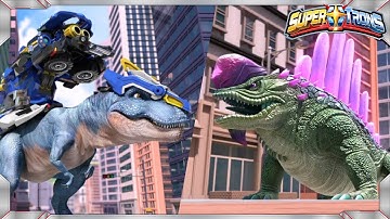 Supertrons Highlight Clip | Battle Action | Epic Dino Action & Friendship | Animation | Dinosaur
