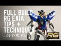 Full Build Up : RG 1/144 GN-001 Gundam Exia | Step by Step with Tips and Techniques (RG) ガンダムエクシア