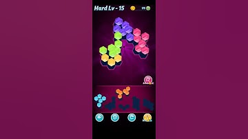 Block ! Hexa Puzzle ~ Regular A block 3 to 6 levels _ level - 15