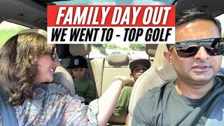 We went to TOP GOLF game with kids 😍 | family vlog #familyvlog #topgolf
