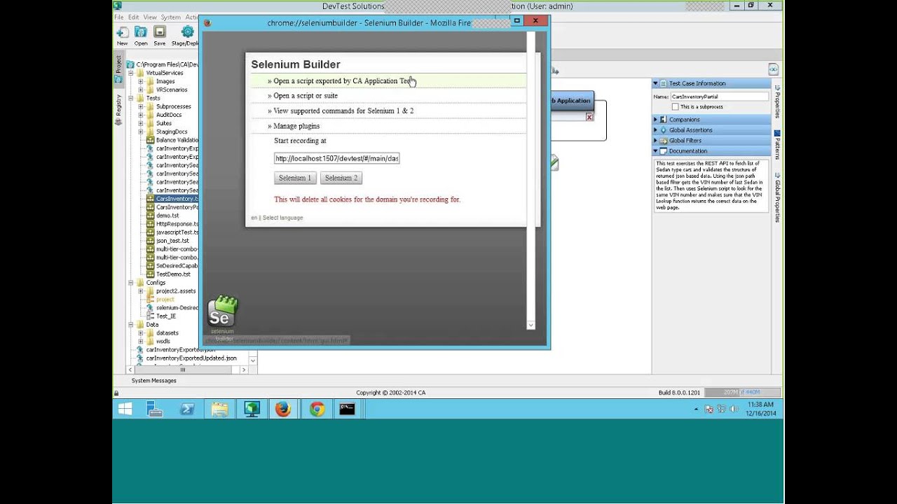 Dec 2014 - CA DevTest User Community Webcast - CA SV 8.0 Demo - YouTube