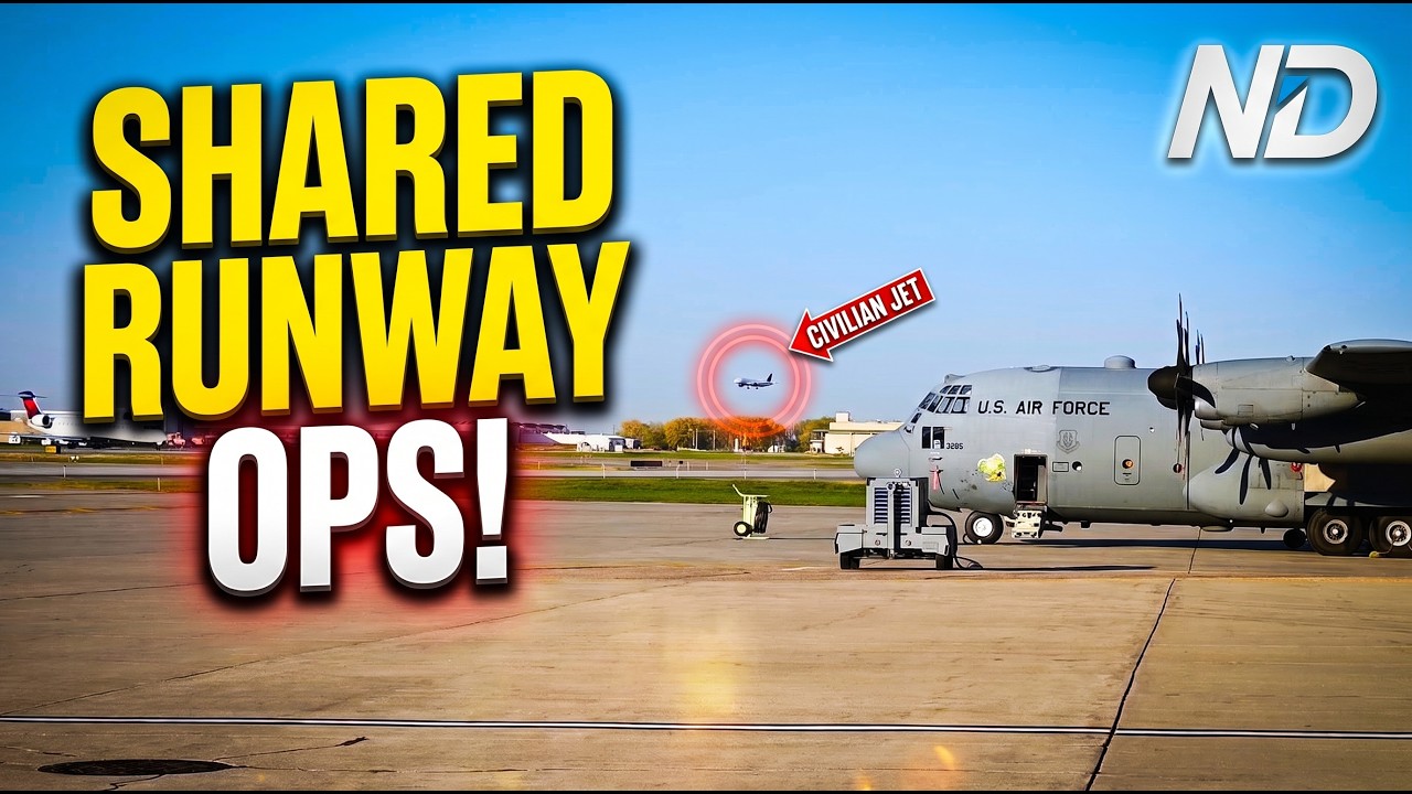Runaway Safety Ramp Military Ramp vs. Commercial Runway: C-130H Flightline Ops - YouTube