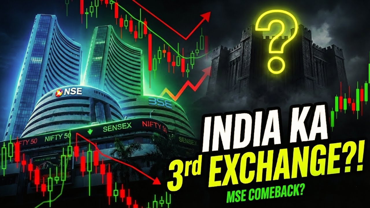 👉 India Ka 3rd Stock Exchange?! | BSE vs NSE vs MSE Explained