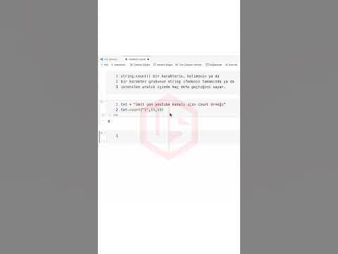 Python String Metotları count - Python string methods #coding # ...