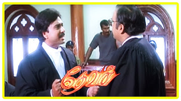 Devan Movie Scenes | Karthik intro as advocate helping Arun Pandian | Vijayakanth