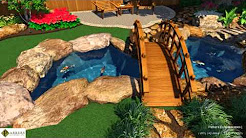 Parkers Exteriorscapes 3D Design Lush Landscaping and Koi Pond Design
