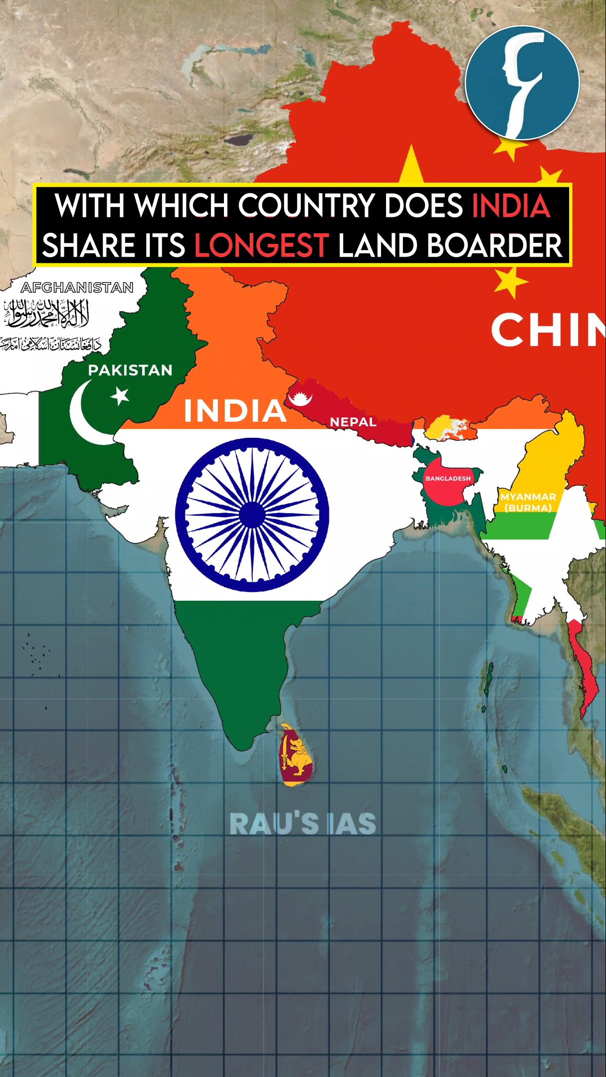 India's 🇮🇳land borders explained! By Rau's IAS - YouTube
