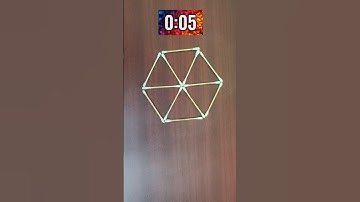 Make 3 Triangles by moving 4 sticks 😎 solved ✔️ #challenge #puzzle #shorts