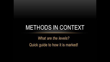 A* Sociology: What are the LEVELS in the methods in context?