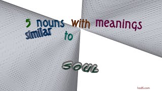 Thumbnail soul - 6 nouns synonym of soul (sentence examples)