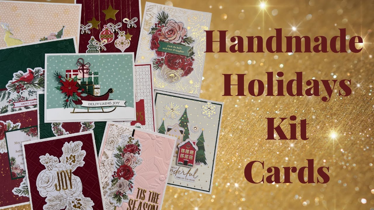 Изготовление рождественских открыток с помощью набора Handmade Holidays от Spellbinders