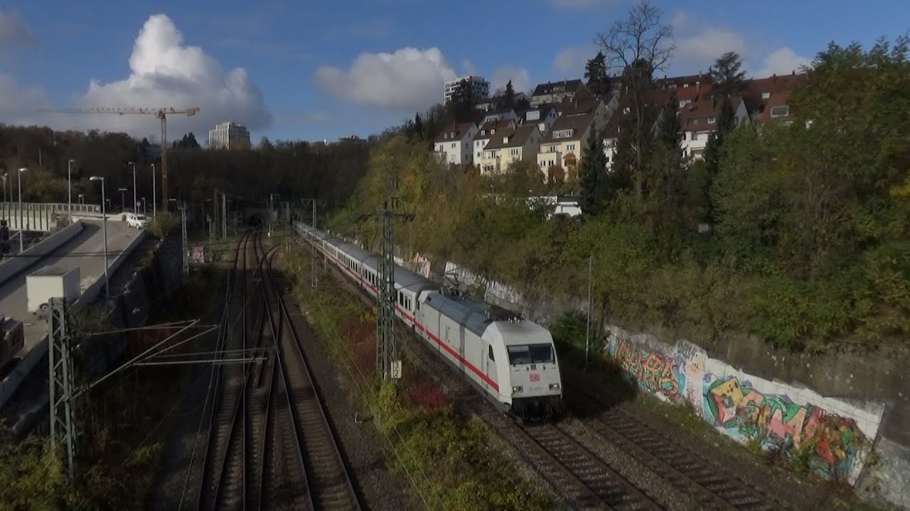 Züge in Stuttgart Nord