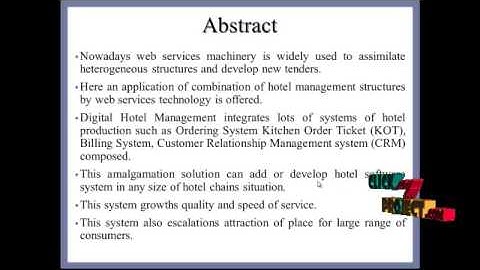 Final Year Projects 2015 |  Digital Ordering System for Restaurant