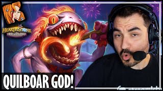 MUTANUS IS A QUILBOAR GOD! - Hearthstone Battlegrounds