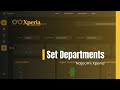 How to set departments on Najoomi Xperia Dashboard