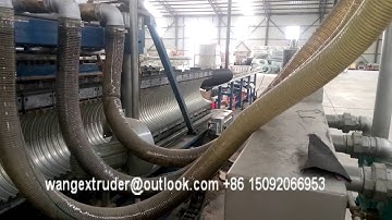 HDPE DWC Pipe Plant / Double Wall Corrugated Pipe Making Machine