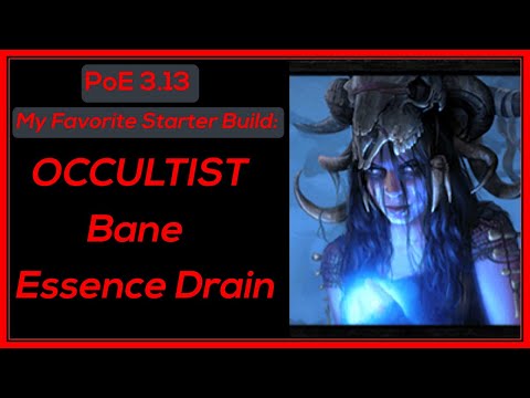 PoE 3.13 Ritual League - My Favorite STARTER BUILD - Occultist Bane + Essence Drain - Guide