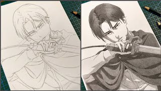 Cara Menggambar Anime | Levi Ackerman [Attack On Titan] | Step by Step