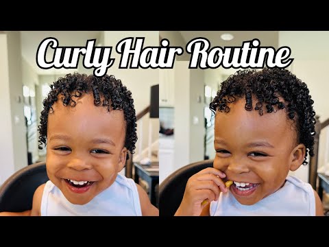 Easy Toddler Curly Hair Routine for Boys Taming Cam’s Curls! From Frizzy & Dry to Defined & Shiny ✨