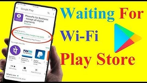 How to fix Waiting for Wi Fi Play store in Android/Tablet