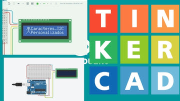 Caracteres personalizados con Arduino y LCD. Simulador TinkerCAD