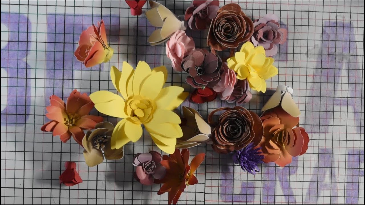 How to use quilling flower dies YouTube