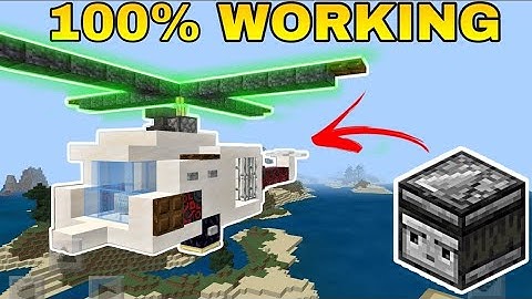 Learn How to make a working Helicopter in #minecraft #redstone