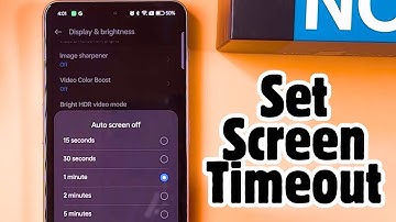 OnePlus Nord 3 5G Guide - Easily Set Your Screen Timeout