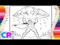 Superman Lifts the Great Rock/Superman's Show of Strength/Coloring Process/Craetive Drawing/Art Vid