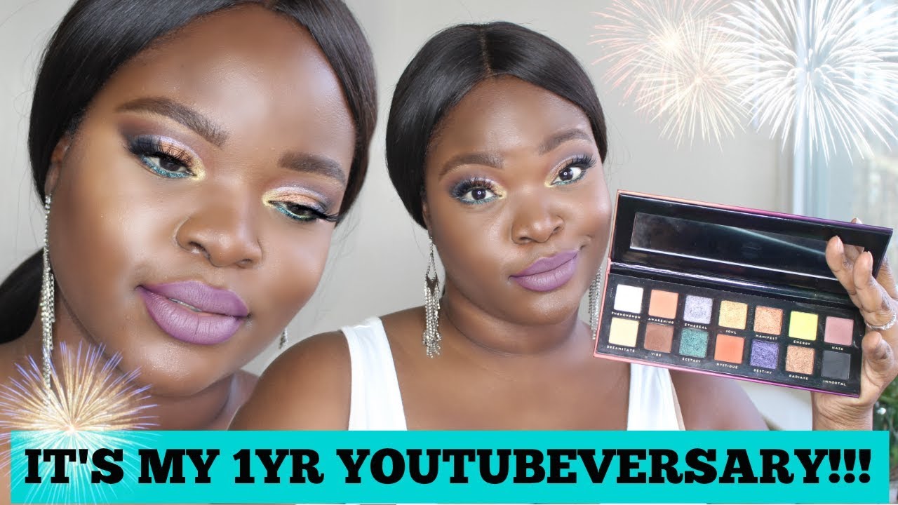 IT'S MY 1 YR YOUTUBEVERSARY!!! | I USE EVERY SHADOW IN THE PALETTE (CHALLENGE) | Le Beat