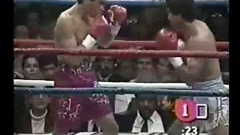 Julio Cesar Chavez VS  Alberto de las Mercedes Cortes. Date: 1989-12-16