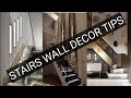 Indoor stairs wall decoration ideas