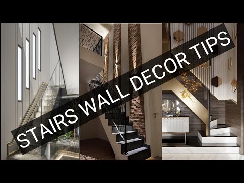 INDOOR STAIRS WALL DECORATION IDEAS