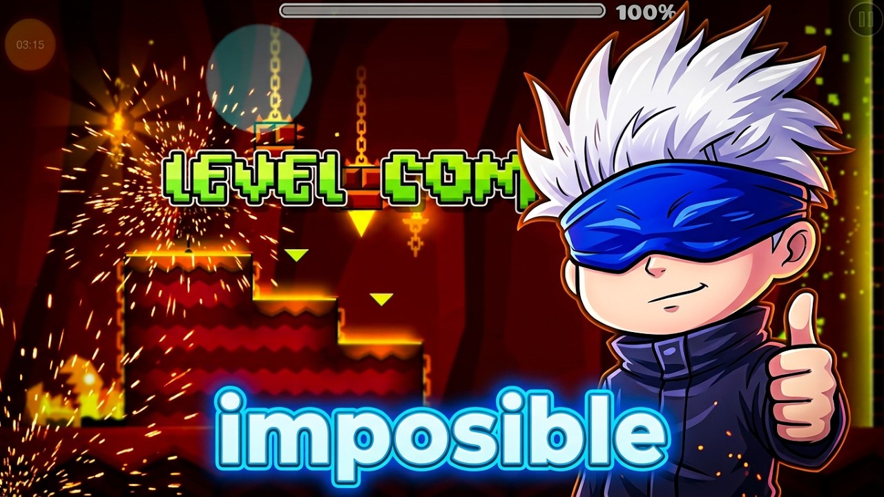 pasandome geometry dash meltdown si perder - YouTube