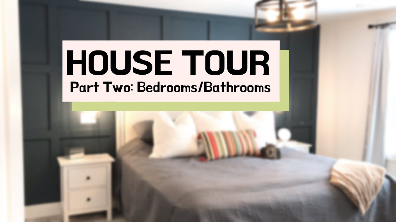 Modern Farmhouse House Tour Part Ii Ikea Vanity Board And Batten Wall Subway Tile Bathroom