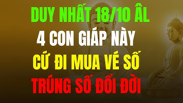 ĐÚNG NGÀY 18/10 ÂM LỊCH, 4 CON GIÁP NÀY CỨ ĐI MUA VÉ SỐ, TRÚNG SỐ ĐỔI ĐỜI - Lời Phật Dạy