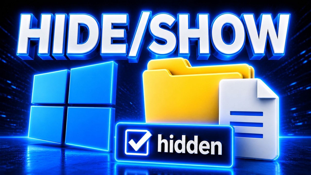 How to Hide Files and Folders in Windows 11 & 10 - YouTube