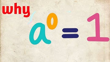 Why does " a to the zero power" equal 1(a0 =1 )?