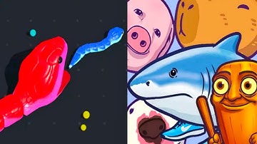 Snake Clash vs Merge Fellas - All Levels Gameplay (Android,iOS) Part 1