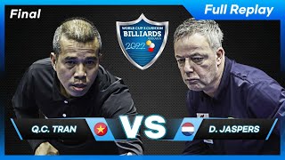 Final  Quyet Chien TRAN vs Dick JASPERS (Ankara World Cup 3Cushion 2022)