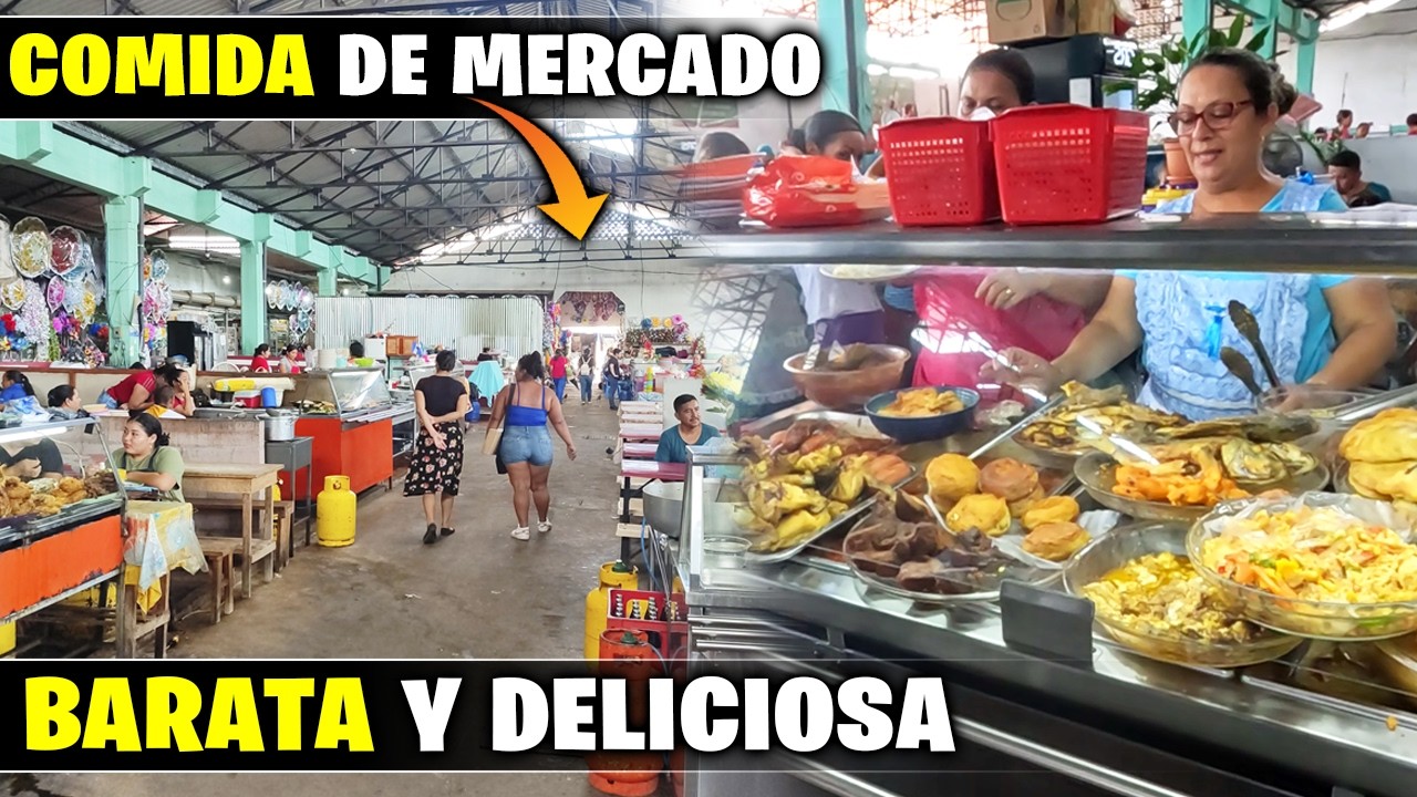 🤑Comida BARATA y DELICIOSA🤤 en el Mercado de USULUTAN EL SALVADOR 🇸🇻
