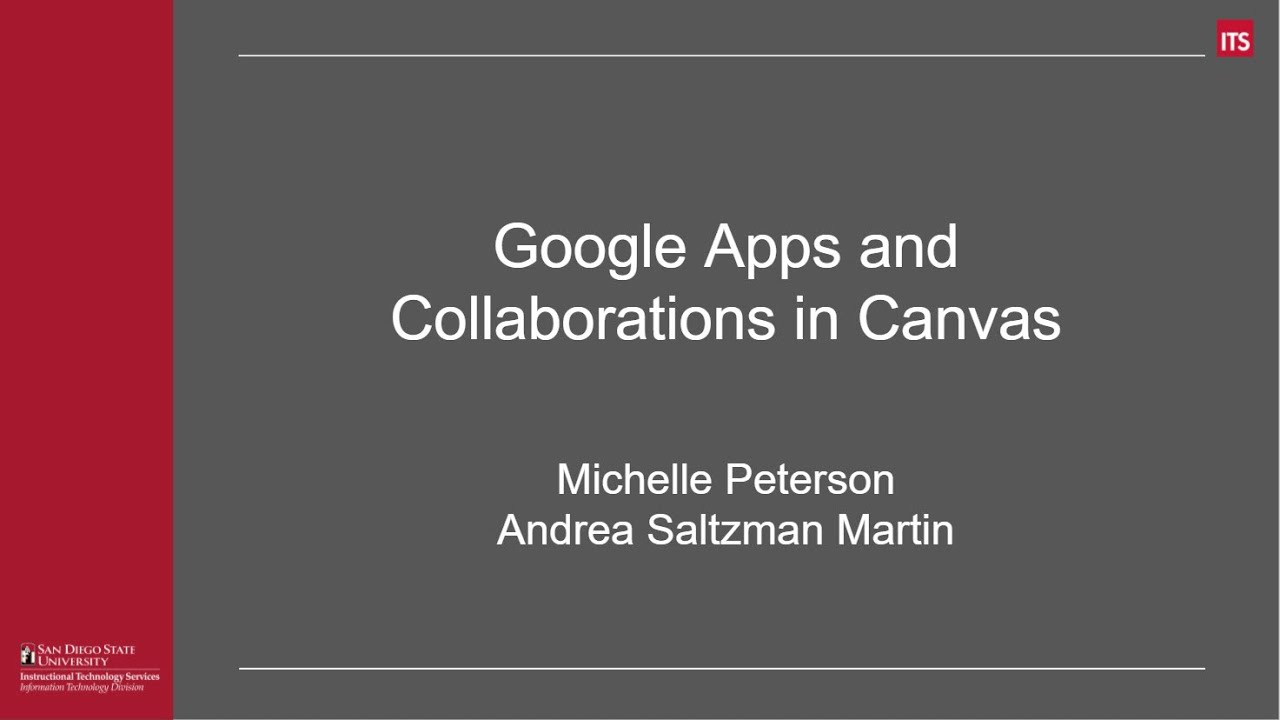 Canvas Google Apps and Collaborations YouTube